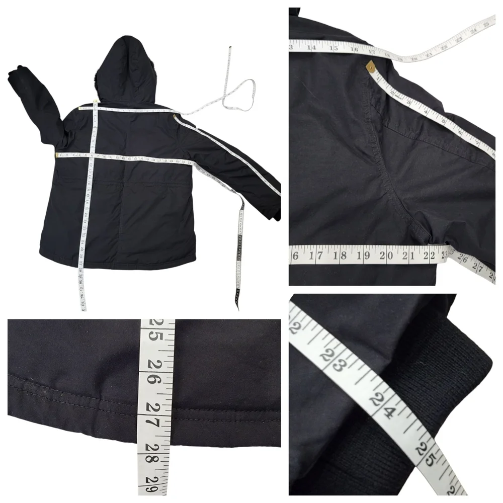 Aritzia Wilfred Mont Blanc Short Parka Goose Down Black Winter Jacket Women’s M - Picture 15 of 17